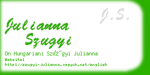 julianna szugyi business card